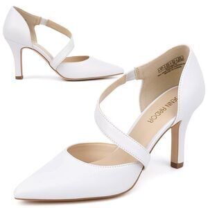 Jenn Ardor Womens Mid Heels D'orsay Kitten Pumps Dressy Heels For Women Evening